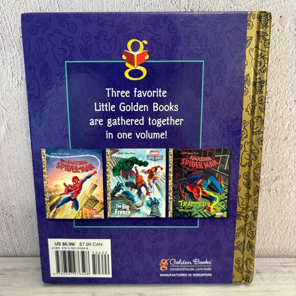 5 for $15 📕, Marvel, Spider-man, 3 books in 1!, Little Golden Book (SKU: 182MI) - Picture 2 of 6